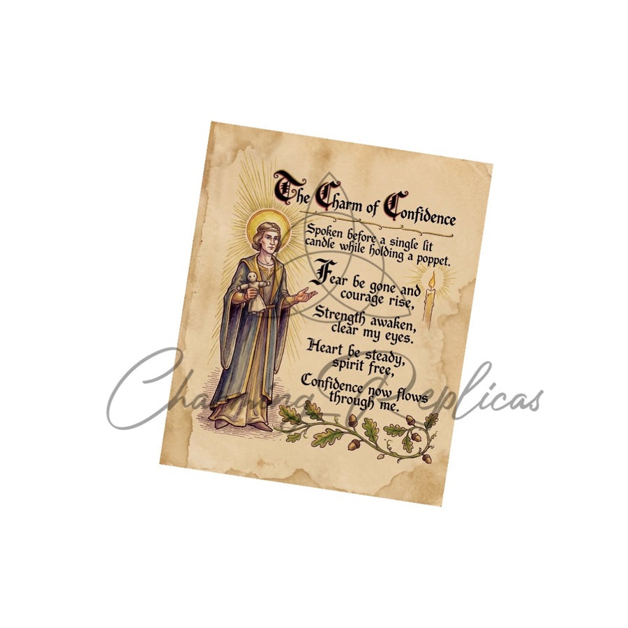 The Charm of Confidence Unseen Page digital Book of Shadows artwork preview