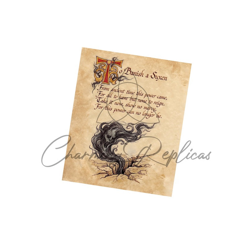 To Banish a Suxen Unseen Page digital Book of Shadows artwork preview