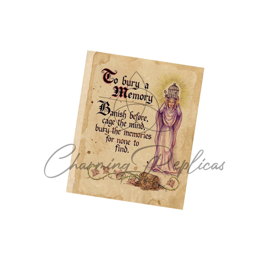 To Bury a Memory Unseen Page digital Book of Shadows artwork preview
