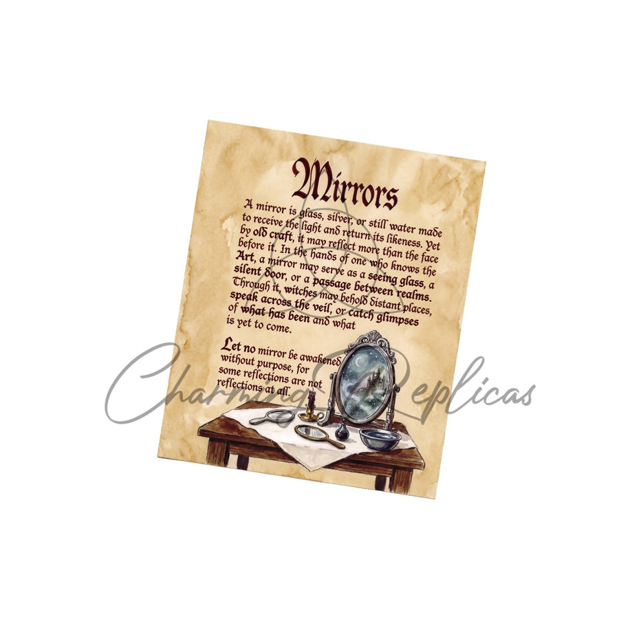 Mirrors Unseen Page digital Book of Shadows artwork preview