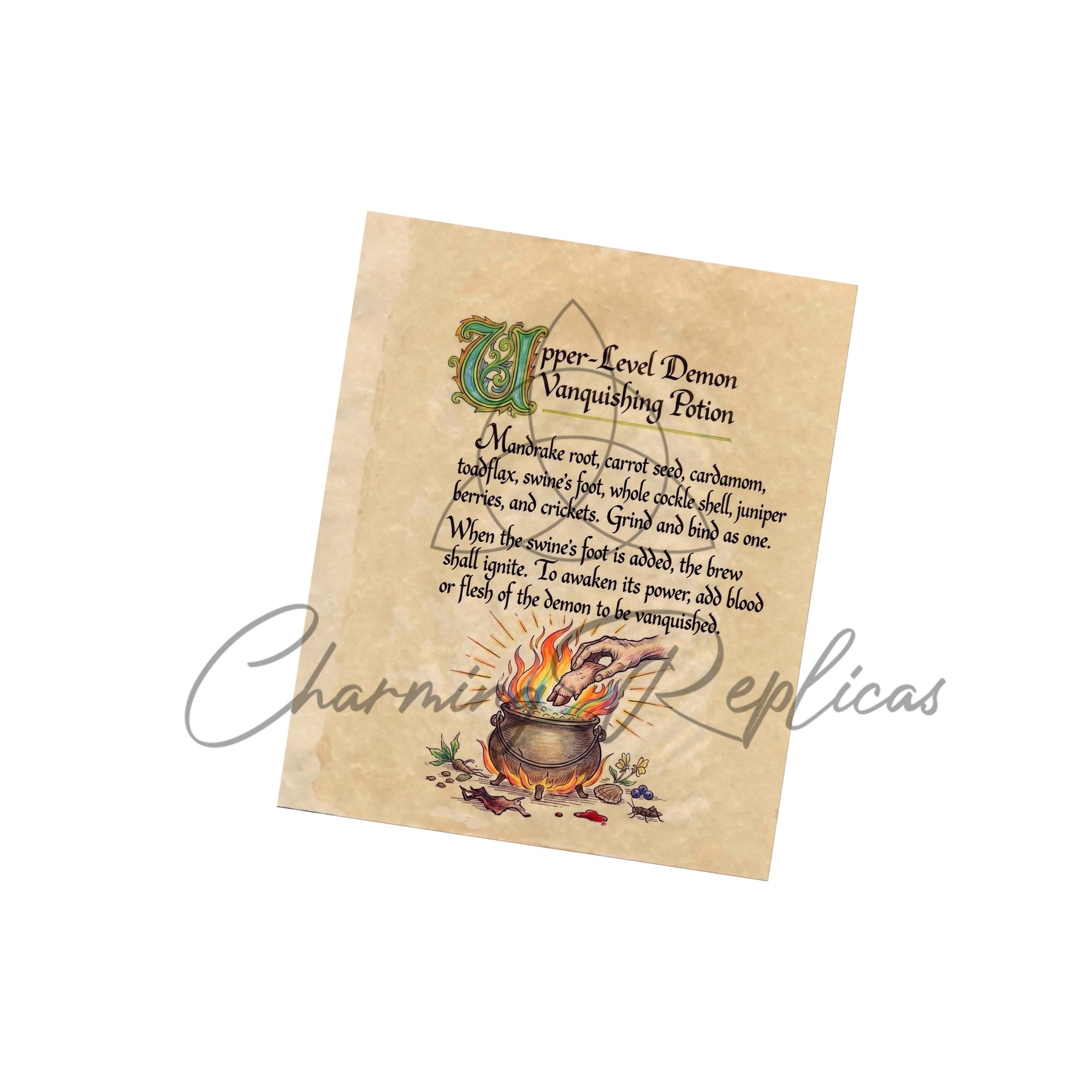 Upper-Level Demon Vanquishing Potion Unseen Page digital artwork preview